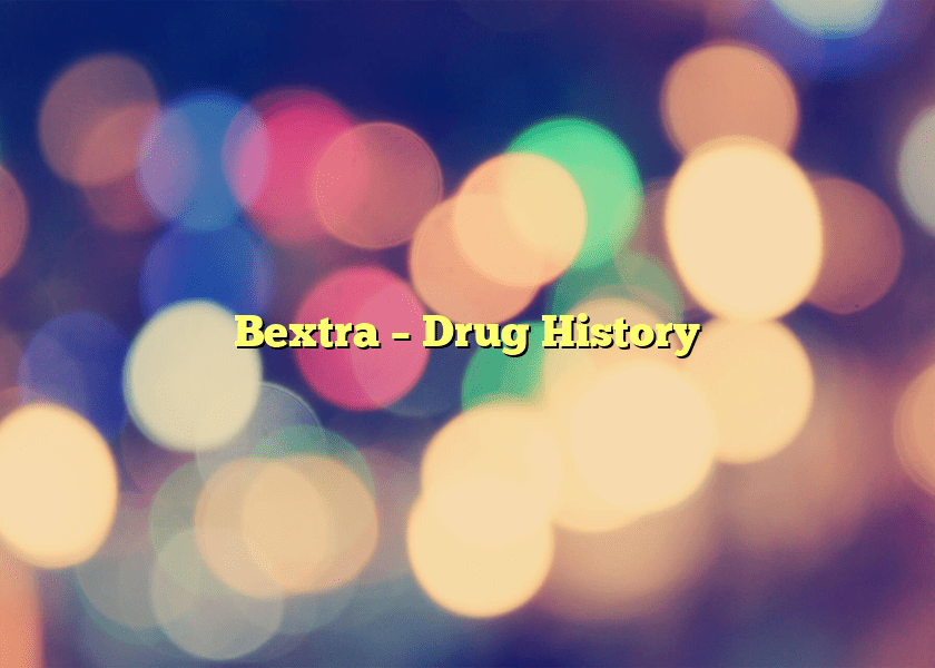 Bextra – Drug History